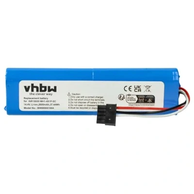 Image de vhbw Batterie Compatible avec Xiaomi VIOMI V2 Pro, V3, MI Robot Vacuum MOP P, V RVCLM26B aspirateur (2600mAh, 14,4V, Li ION)