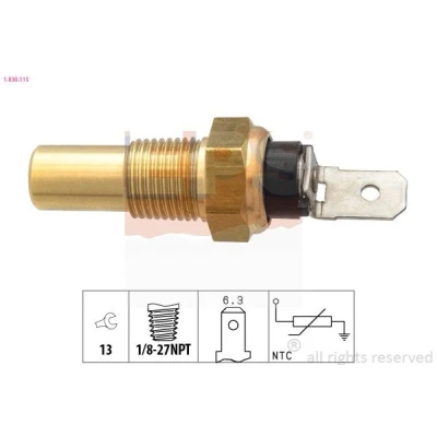 Image de EPS 1.830.115 Sonde De Température Liquide Refroidissement Made in Italy OE Equivalent Rouge SUZUKI: Grand Vitara 1 SUV, I SUV