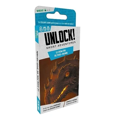 Image de UNLOCK! Short Adventures 4 : Doo Arann&#039;s Dungeon Jeu de cartes immersif Escape Room pour enfants et adultes, à partir 10 ans, 1 6 joueurs, 30 minutes jeu, fabriqué par Space Cowboys