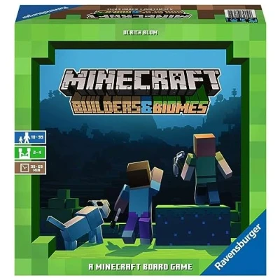 Image de Ravensburger Minecraft Builders &amp; Biomes Jeu de société issu du célèbre vidéo stratégie A partir 10 ans 26132 Multilingue (Français inclus)