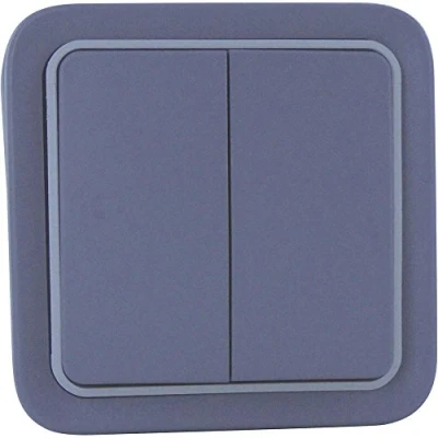Image de Interrupteur ou va et vient étanche PLEXO complet IP55 saillie gris double LEGRAND 069715