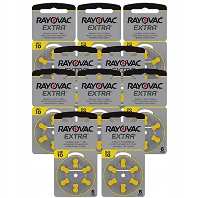 Image de Rayovac Extra Advanced 10MF HG 0% Batterie pour appareils auditifs 1,45 V 10 Ampoules