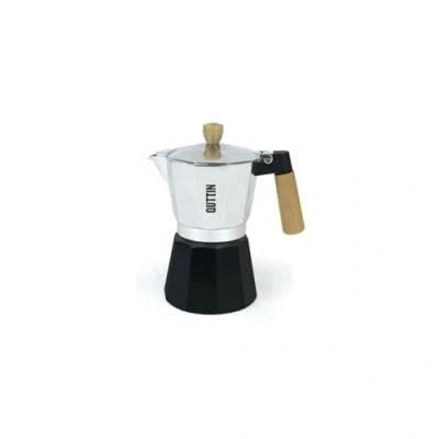 Image de Cafetière italienne QUTTIN bois aluminium 6 tasses Multicolore Filtre remplaçable Programmable