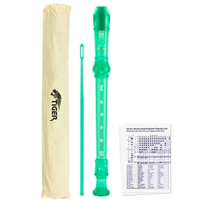 Image de Tiger REC7 GR Flûte à Bec pour Enfants Vert