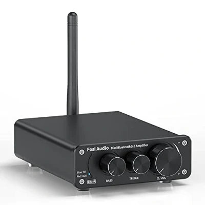 Image de Fosi Audio BT10A Amplificateur Bluetooth 5.0, Ampli Stéréo HiFi 2 Canaux avec Puce TPA3116, 50W x2 de Puissance Classe D Contrôle des Basses et Aigus pour Home Cinema