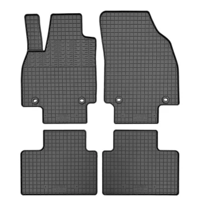Image de CIKCar Set Tapis de Caoutchouc Compatible avec MG ZS II Hybrid+ 2024 (4 pièces + Points fixage), Noir