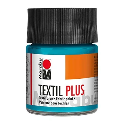 Image de Marabu Textil Plus foncés, Convient pour la Peinture l&#039;impression sur Tissu, Lavable jusqu&#039;à 40, Caraïbes, 50 ML (Lot de 1)