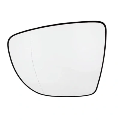 Image de Glace Dégivrante (Miroir) de Rétroviseur Avant Gauche Extérieur Côté Conducteur Couleur Chrome avec Support compatible pour Clio 4 Captur Zoé 963669996R