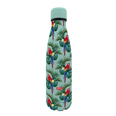 Image de NERTHUS Bouteille Isotherme Double paroi pour friandises et Boissons Chaudes Design Loros en Acier Inoxydable 500 ML sans BPA, 18/8