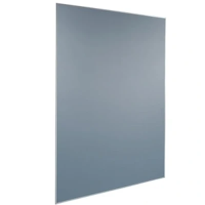 Image de SIGEL MU010 Tableau d’affichage mobile avec cadre en aluminium, utilisable sur les 2 faces, 90 x 180 cm, tissu gris