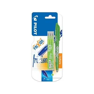 Image de Pilot Blister FriXion Ball 0.7 Roller effaçable Vert citron + 1 set de 3 recharges Pointe moyenne
