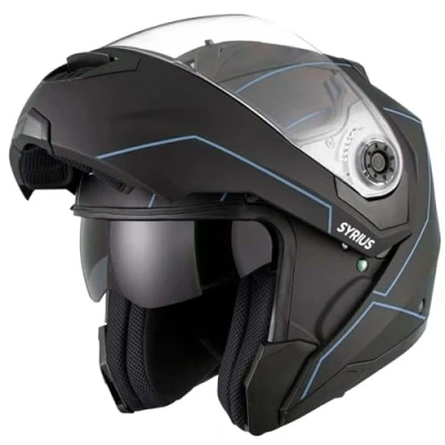 Image de EOLE Casque modulable SYRIUS Noir et bleu