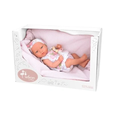 Image de Poupée Reborn Arias 38 cm Inna Rose avec Couverture