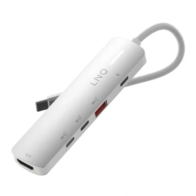Image de LINQ Connects Hub Multiport 5 en 1 Pro C avec HDMI 4K 10Gbps Compatible Ordinateurs Portables et Tablettes