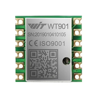 Image de 【Module d&#039;inclinomètre 9 axes】 Accélération haute précision WT901 + gyroscope angle (précision XY 0,05 ) boussole électronique avec filtrage Kalman, IMU MPU9250 200Hz AHRS pour PC/Android