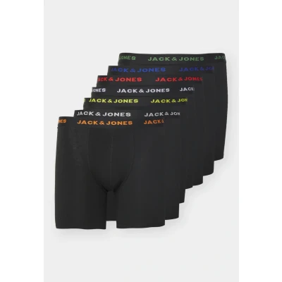 Image de JACK &amp; JONES 7 Pack Jacbasic Trunks Lot de Boxers Noos Pls, Noir, 6XL Hommes