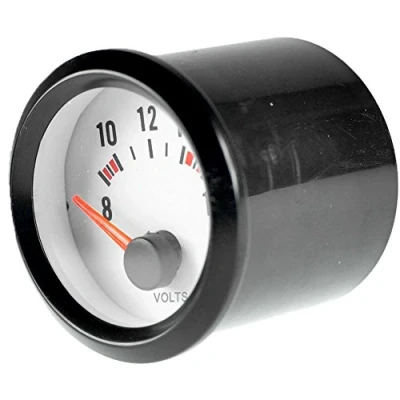Image de Mintice™ Voiture Moteur Véhicule Visage Noir 2&quot; 52mm Aiguille jauge de Volt mètre Lumière LED