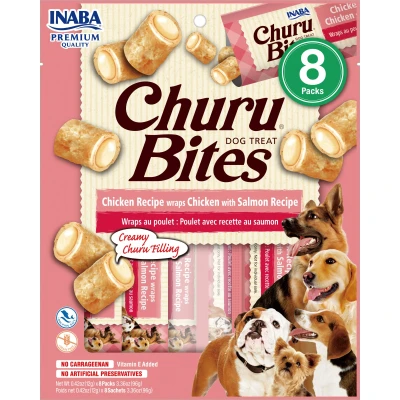 Image de Inaba Churu Bites pour chiens Poulet et Saumon