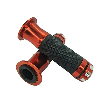 Image de one by Camamoto cod. 77344316E kit Set Paire poignées Verve Couleur Noir/Orange Compatible avec Moto et Scooter, adhérence optimale Produit d&#039;installation Facile, ø Gauche 22 mm/DX 25 mm