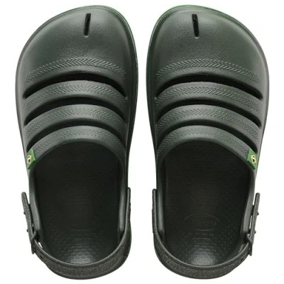 Image de Havaianas Sabots Unisexes pour garçon Sandales Vert, Pointure 27/28, 9/10 UK Child