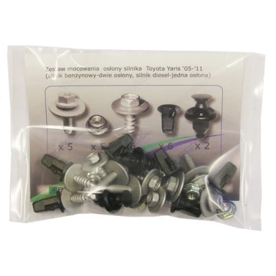 Image de ROMIX 90221 Elements de fixation, cache moteur TOYOTA: Yaris II 3/5 portes