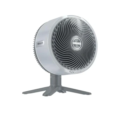 Image de Shark FlexBreeze TableMate Ventilateur intérieur/extérieur sans fil, 24 h d’autonomie, Refroidissement puissant, Portée 20 m, Silencieux, 5 vitesses, Oscillation, Télécommande, Gris Brume FA150EU