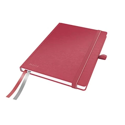 Image de Leitz, Cahier couverture rigide A5, quadrillé, 160 pages 100g/m², Leitz Complete, Rouge, 44770025