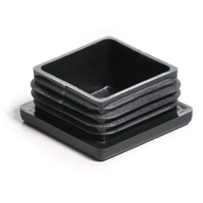 Image de Enkotrade Lot de 10 bouchons à lamelles pour tubes carrés, 120 x mm, cache tube en plastique polyéthylène qualité supérieure, d&#039;extrémité, capuchons, patins