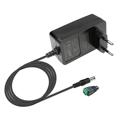 Image de Lepro Adaptateur d&#039;Alimentation DC 12V 2A, AC 100 240V Transformateur, 24W max, 12 Volt 2A Power Amp, 2.1mm X 5.5mm Prise EU Pour Ruban LED etc.