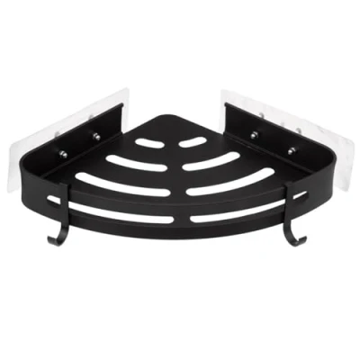 Image de 5 five simply smart 5five étagère de Douche d Angle Stick adhésif Noir blackalu