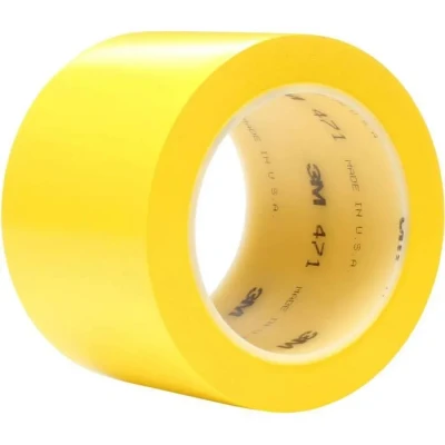Image de Ruban adhésif PVC 3M 471F Jaune 33 m x 50 mm Multi usages