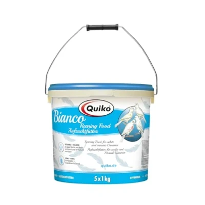 Image de Quiko Bianco 5 Kg Aliment d&#039;élevage pour canaris Blancs, mosaïques éclaircies sans Colorant