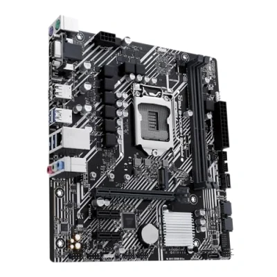 Image de ASUS Prime H510M E R2.0 Carte mère Socket Intel LGA1200 (chipset H470, mATX, DDR4, USB 3.2 Gen 1, M.2, Ethernet 1 Go, Aura Sync)