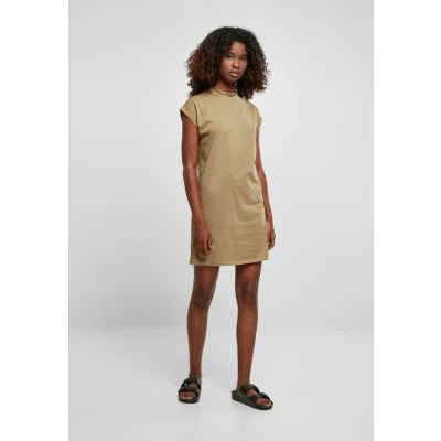 Image de Urban Classics Turtle Extended Shoulder Robe en jersey, Femme, Taille: 5XL, Khaki