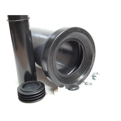 Image de Haas Wall Sets de connexion 180 mm long avec lèvre Sceau WC DN 90/110, blanc Bonnets