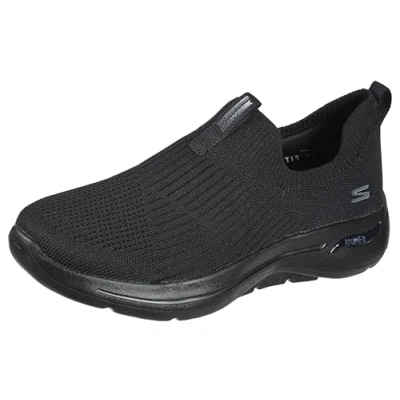 Image de Skechers Performance GO WALK ARCH FIT Stretch SLIP ON Chaussures de course, Femme, Taille: 40, Black Textile
