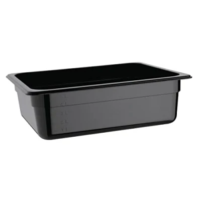 Image de Vogue Récipient alimentaire 1/2 Gastronorm 100 mm 6 litres Noir