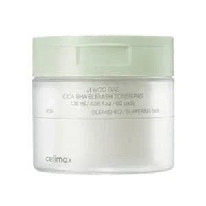 Image de [celimax] JI WOO GAE. CICA BHA Blemish Pad 135 ml (60 dosettes)