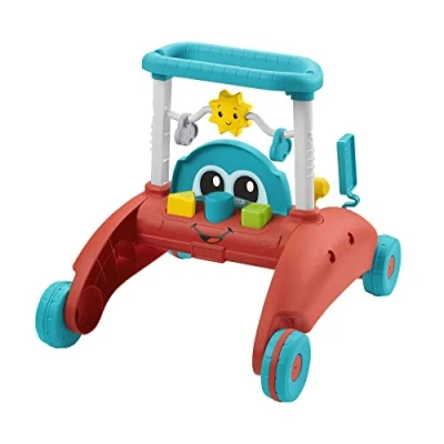 Image de Fisher Price Trotteur à 2 côtés, Rythme Stable et Réguliertrotteur interactif inspiré des voitures avec activités chansons éducatives, Jouet Enfant, Dès 6 mois, Version: Allemande, HJP50