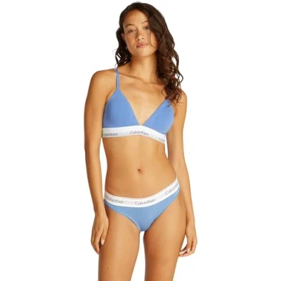 Image de Calvin Klein Underwear Lightly Lined Triangle Soutiengorge triangle, Femme, Taille: Small, Glacier