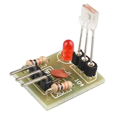 Image de HALJIA Module de capteur laser, avec tube réception laser non modulé Haut niveau sortie Compatible Arduino Raspberry Pi, etc.