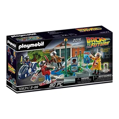 Image de PLAYMOBIL Back to the Future 70634 Part II Hoverboard Chase, for Children Ages 5+