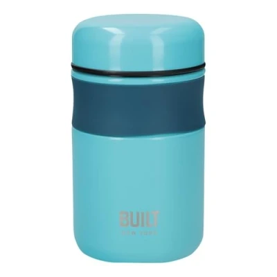Image de Built Gamelle Isotherme Double paroi pour Repas Chauds et Froids, Acier Inoxydable, Bleu Sarcelle, 490 ml