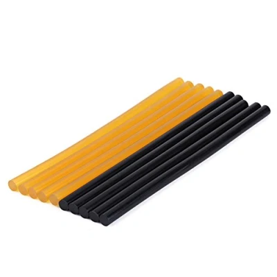 Image de 10pcs Bâtons de Colle Thermofusible Fusion des Bandes Adhésives Paintless Outils Réparation pour Pistolet à 27 x 11 mm 5 Noir et Jaune