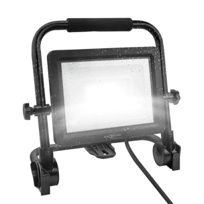Image de ANSMANN projecteur de chantier à LED, avec câble et fiche sécurité, robuste &amp; très lumineux jusqu&#039;à 5400 lumens, travail reproduction fidèle des couleurs