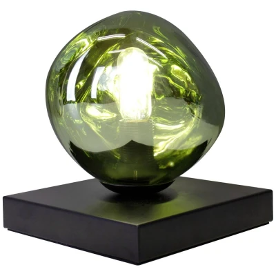 Image de Eco Light Lampe à poser Canopus, vert, Ø 15 cm, verre, 1 x E14
