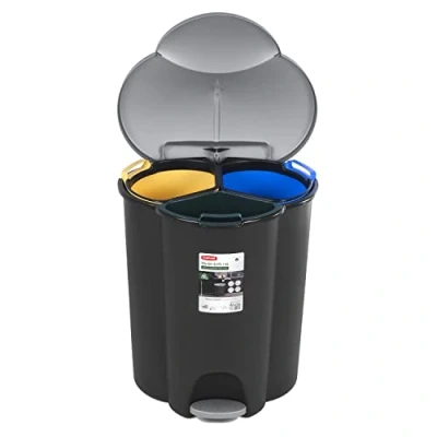 Image de Poubelle de tri sélectif Curver Trio 40L V2 conteneurs