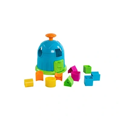 Image de Fat Brain Toys F267 Factory, Kids Preschool, Shape Sorter, Sorting Building Sets, Early Development Toy for Babies Aged 18 Months and Older, Multicoloured