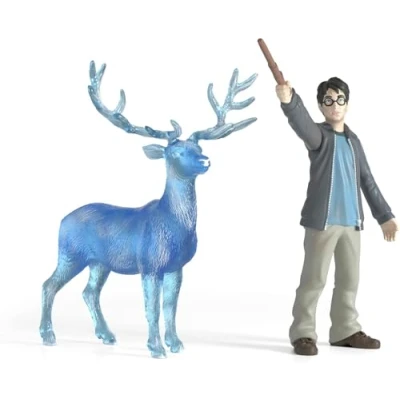 Image de schleich 42680 Harry Potter et son Patronus, dès 6 ans, WIZARDING WORLD figurine, 16 x 11 18 cm