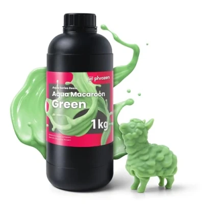 Image de Phrozen Auqa Macaroon Green Résine d&#039;imprimante 3D 405 nm UV Photopolymère Resin pour impression LCD/DLP/SLA Haute Précision, Faible Odeur, Non Cassante Vert (1kg)